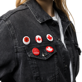 1.25" Canada Pins, Badges, Proudly Canadian